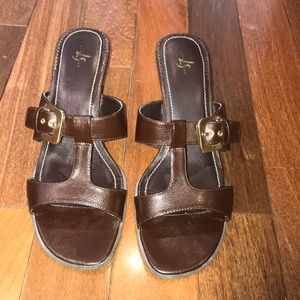 Life Stride Size 10 Brown Sandals